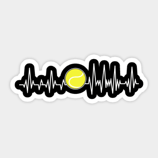 Tennis Heartbeat Player Passion Sticker